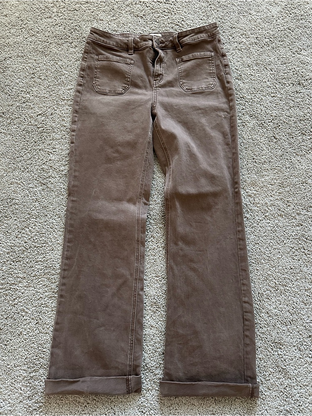 KanCan Brown Wide-Leg Jeans